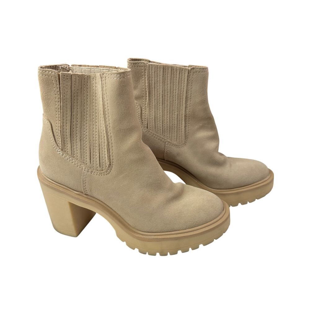 Dolce Vita Caster H2O Waterproof Suede Chelsea Lug Boots 6.5